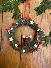 Charger l'image dans la galerie, Couronne de Noël Élan <br/> Déco de sapin