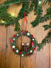 Charger l'image dans la galerie, Couronne de Noël Élan <br/> Déco de sapin